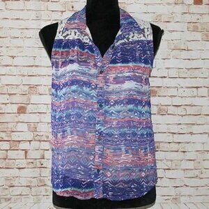 Xhilaration Overlay Top Women's Size XL